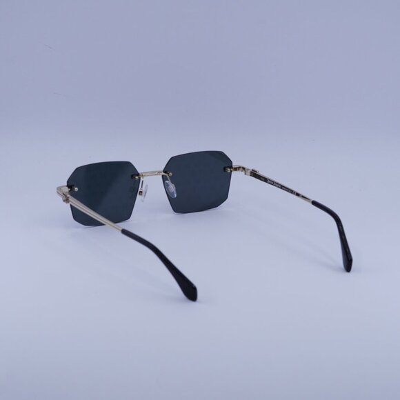 Palm Angels PERI10G QUARTZ 7607 Sunglasses Gold Geometric Frame, Grey Lenses - Picture 7 of 11